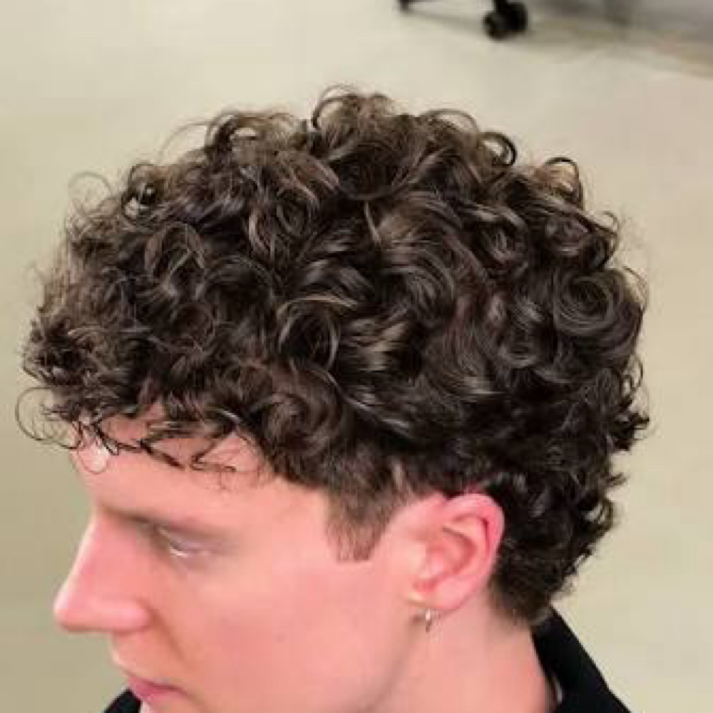 Mens Curly Cut at Helix Hair Studio in Vero Beach, FL