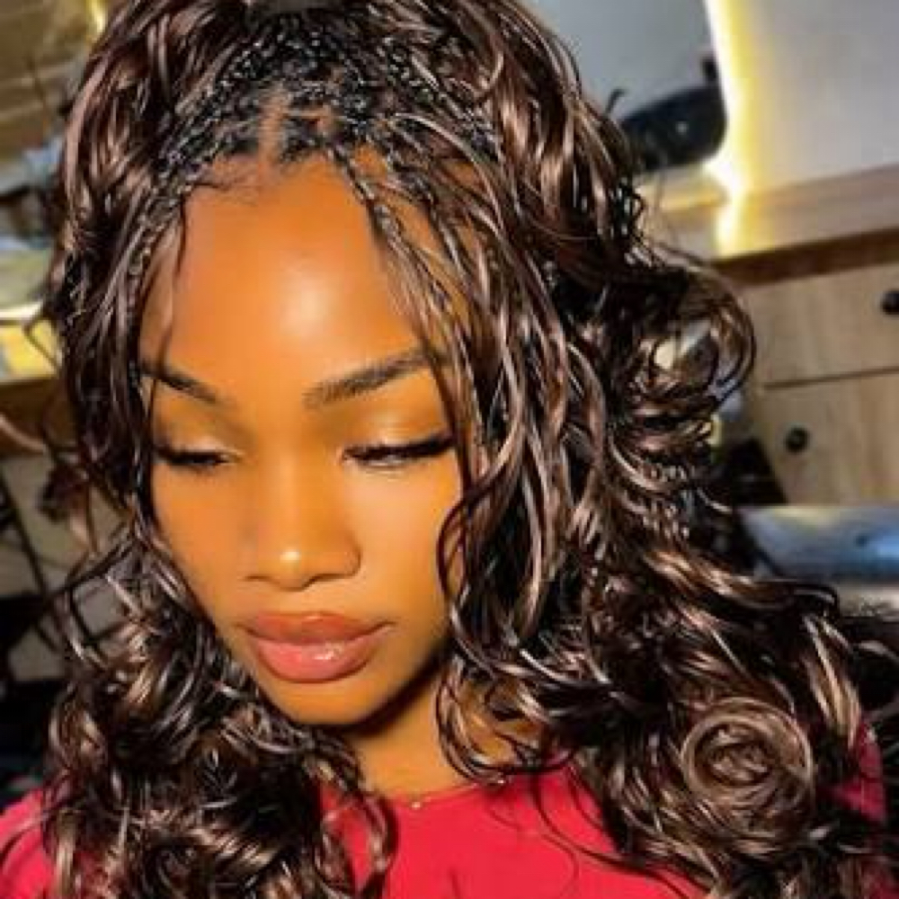 French Curl Braids at Bei Capelli by JayMarie in Greece, NY
