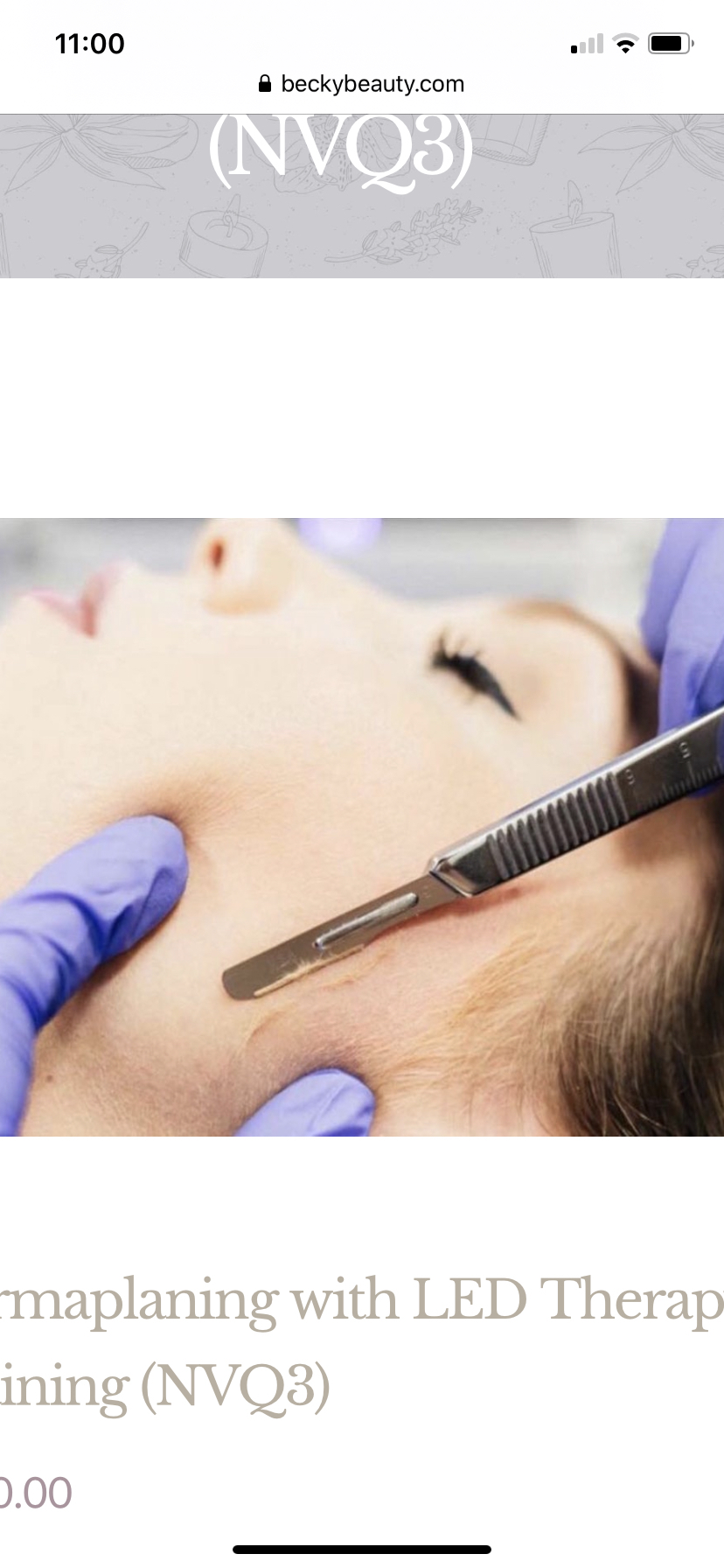 DERMAPLANING FACIAL