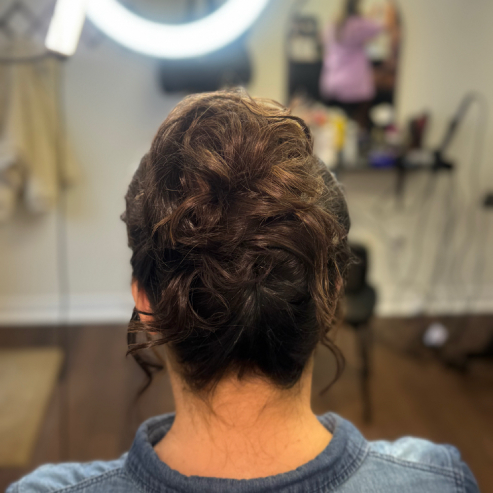 Hair Updo (with curls) at styledbyemma.roaton in Myrtle, MS