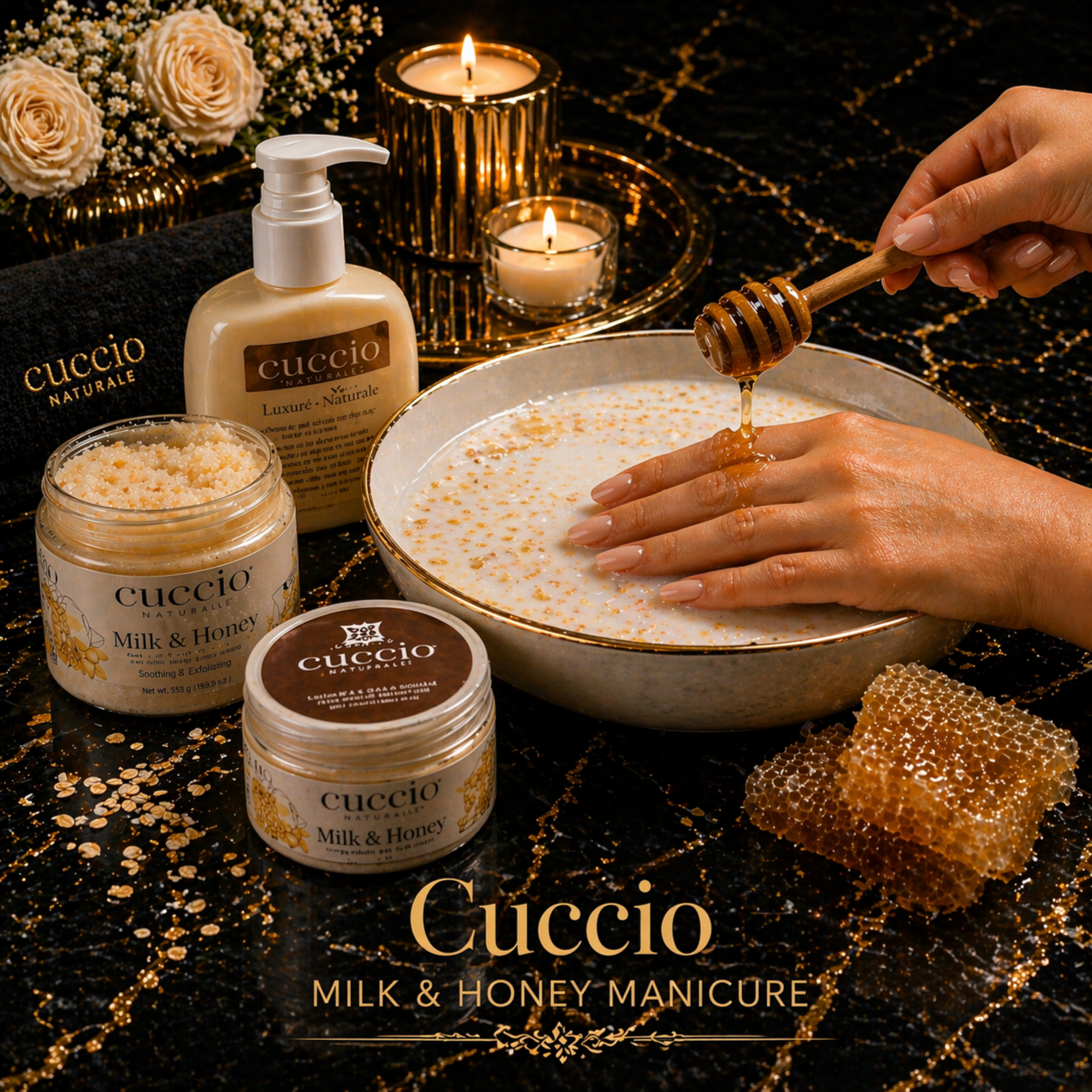 Manicure - Cuccio Milk & Honey at Le Bijou Nails and Spa Salon in Houston, TX