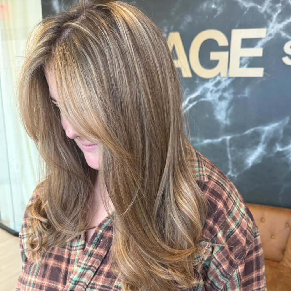 Lived-In Blonding at Wild Roots Hair Artistry Studio in Webster, TX