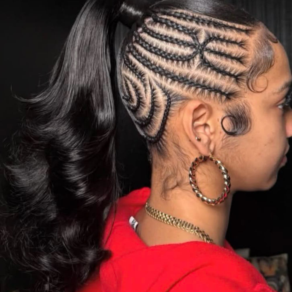 Side Braided Ponytail at Samiyah Mwikongi in Wichita Ks, KS