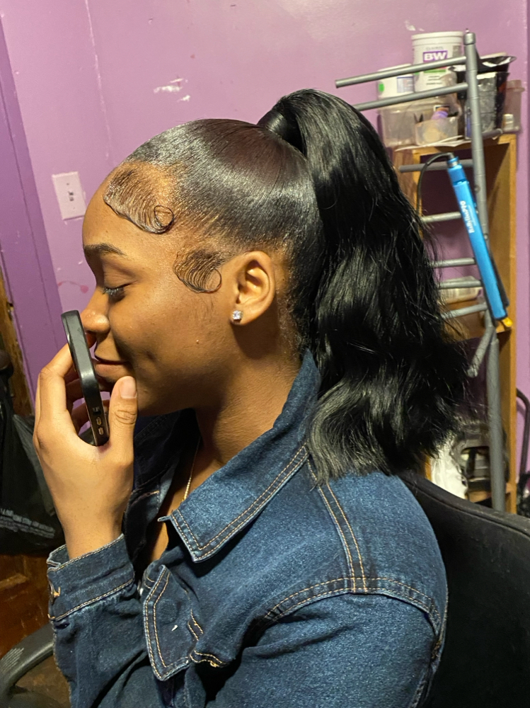 Mid High Ponytail