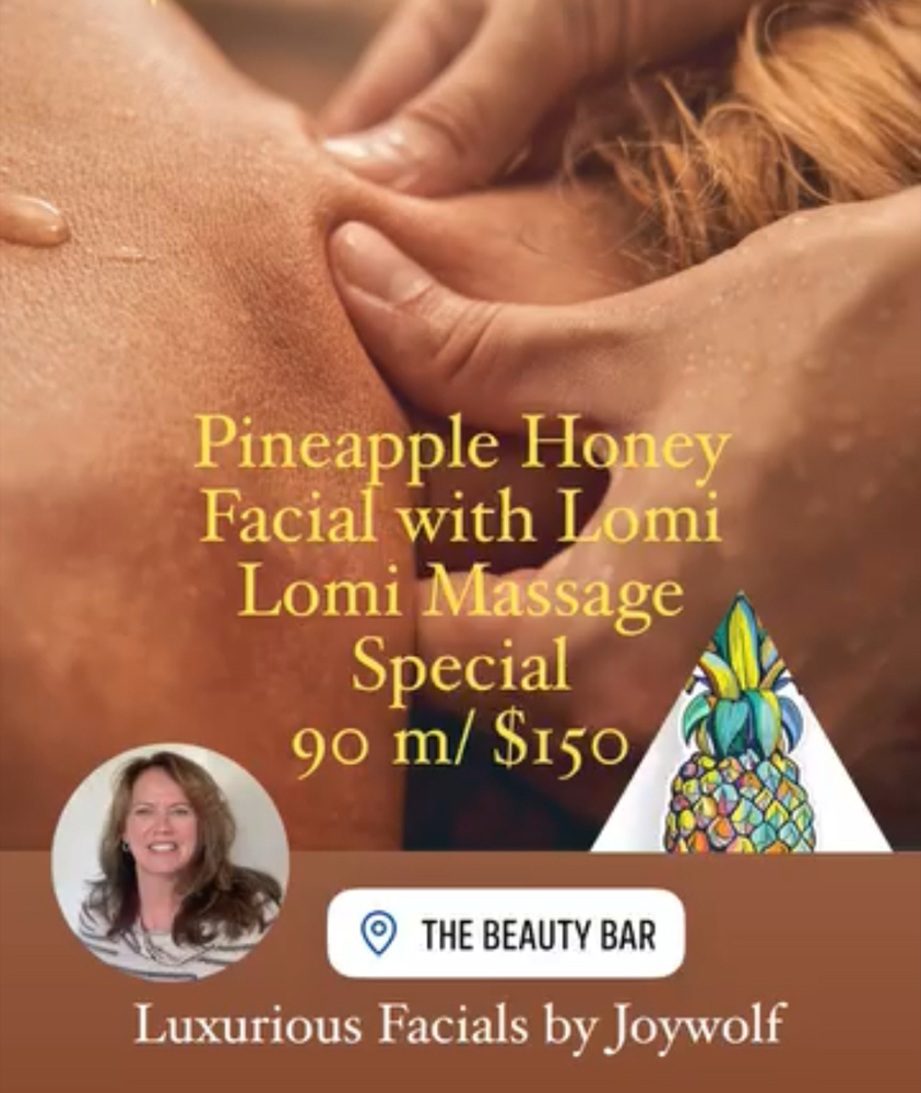 Pineapple honey facial with lomi
