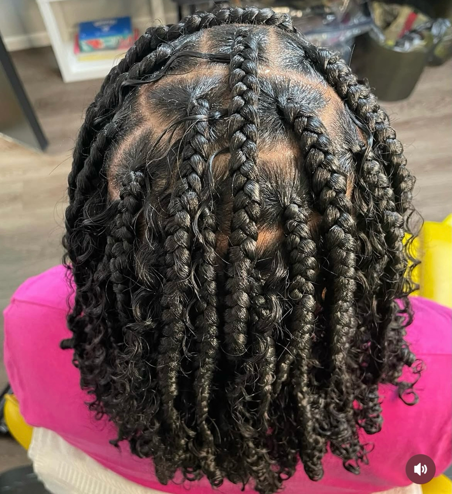 Boho Knotless Braided Bob at Queen Of The Crown in Charlotte, NC