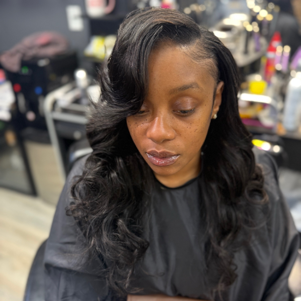 Traditional sew in install at Shear Purpose Beauty LLC in South Bend, IN