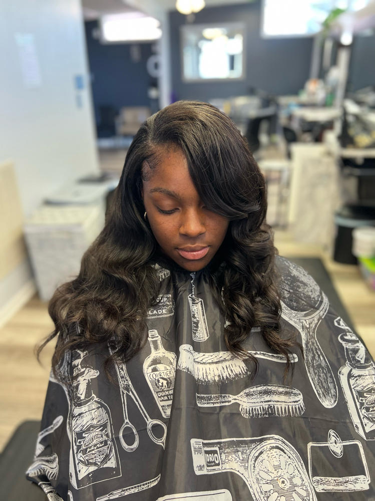 Traditional sew in install