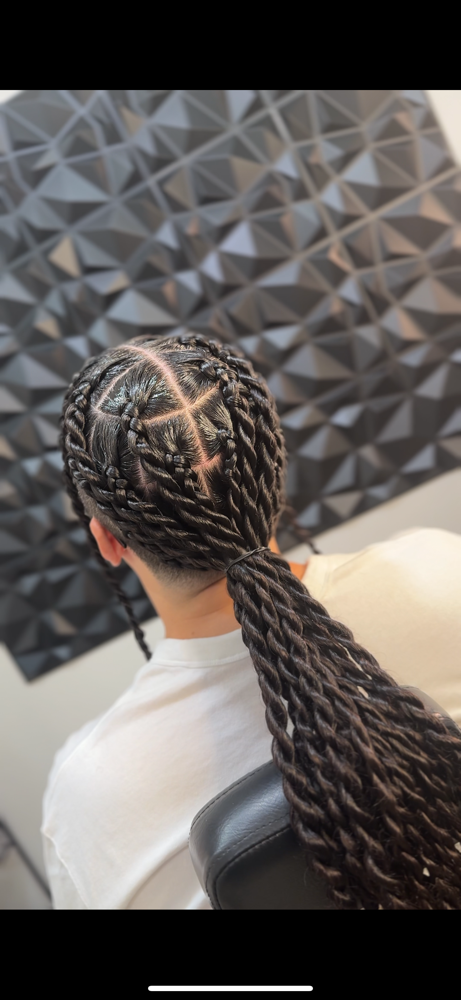(LG) Two Strand Twists at Slaid & Stitched in Arlington, TX