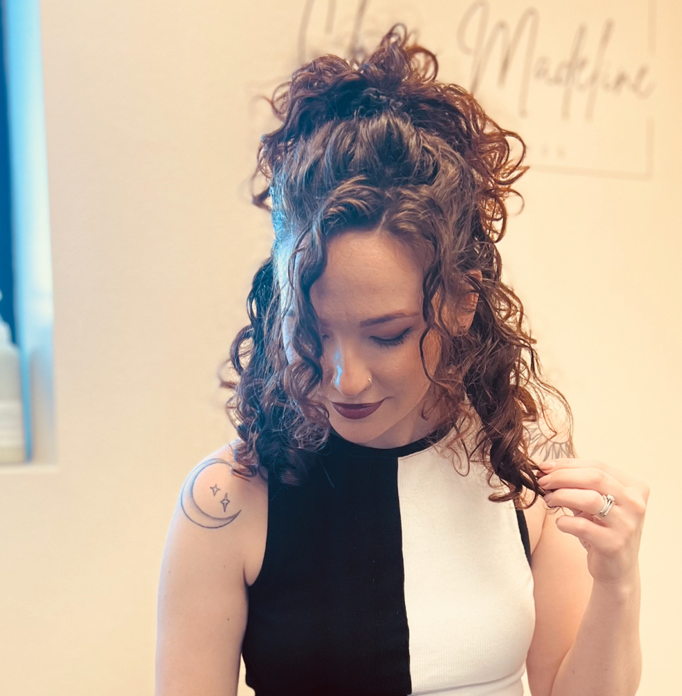 Curly haircut and treatment