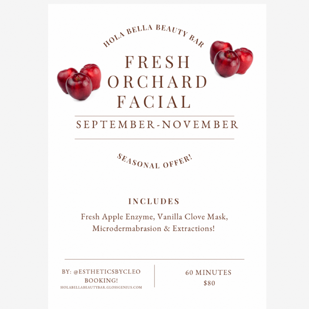 Apple Orchard Facial at Hola Bella! Beauty Bar in Commerce City, CO