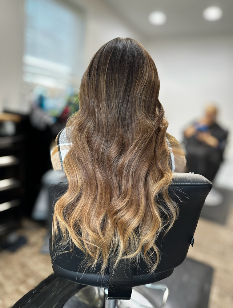 2 Rows Extensions W/ Shampoo Style
