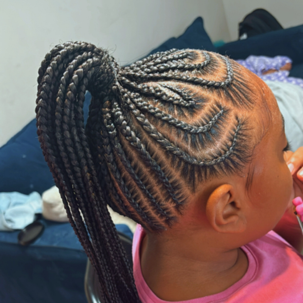 Kids Freestyle Braide Pony at Bri Braids in Berkeley, MO