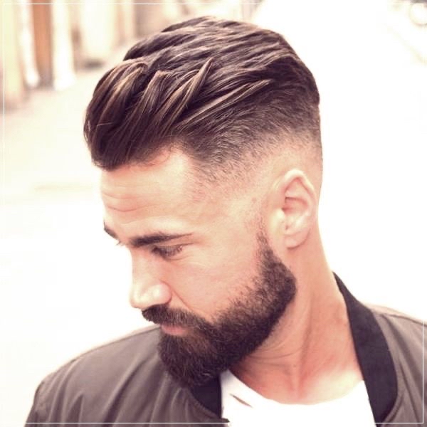 Men hair cut and bear trim