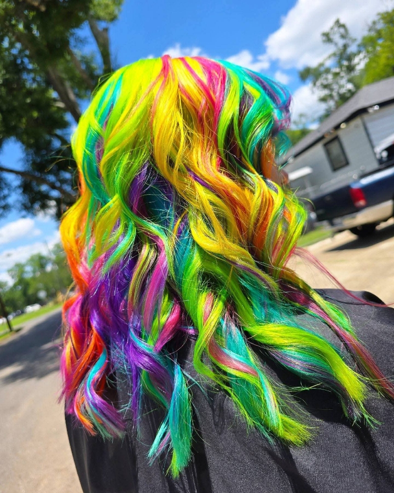 Vivid Hair Color at Get Cut & Dye Hair Salon & Spa in Alexandria, LA