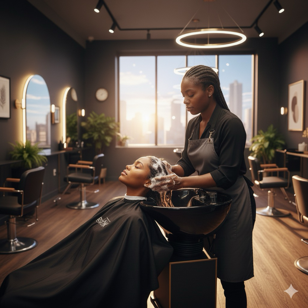 Basic Shampoo And Conditioning at Salon Shante in Westland, MI