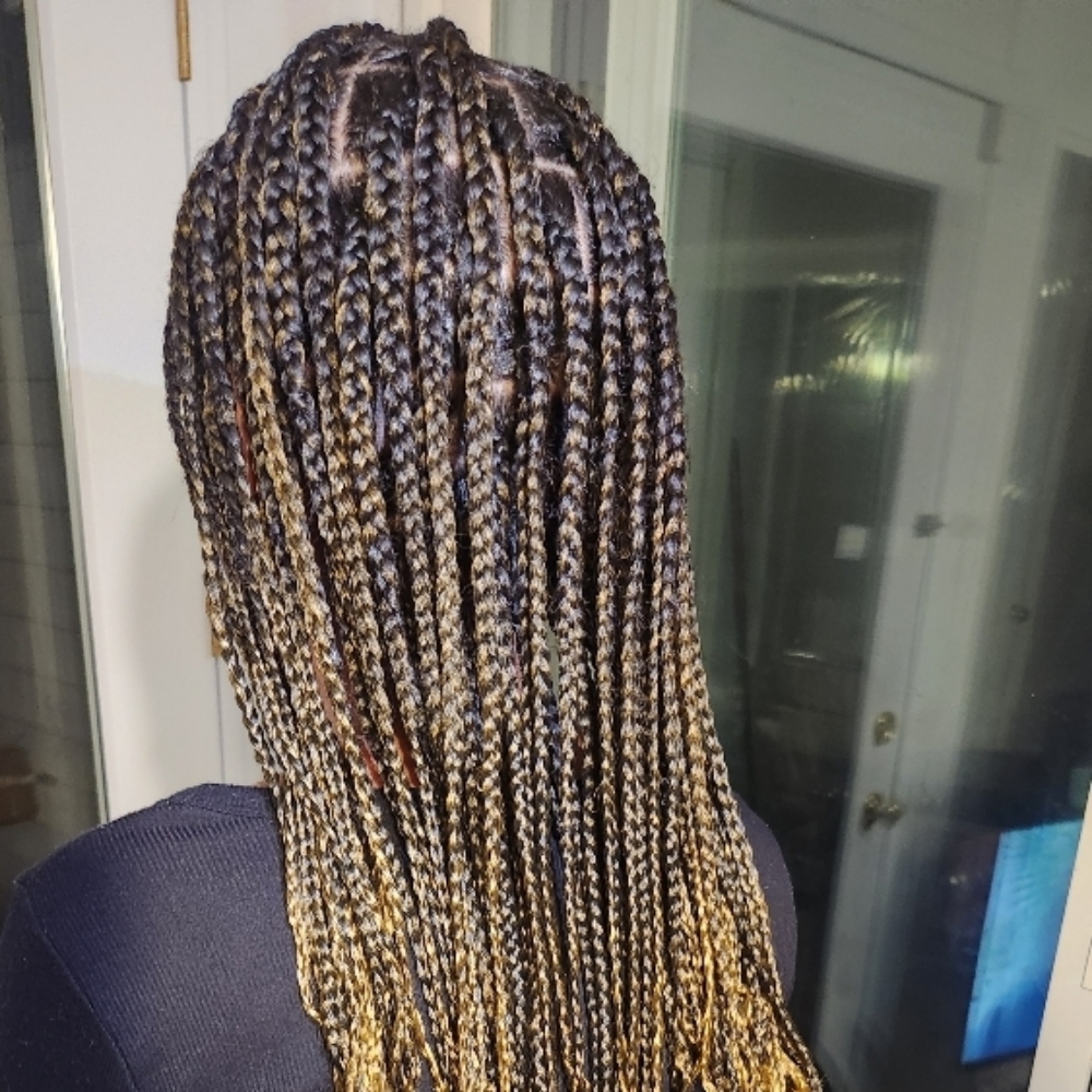 Medium Knotless Braids at Royalty Envision Salon&spa llc in Tobyhanna, PA