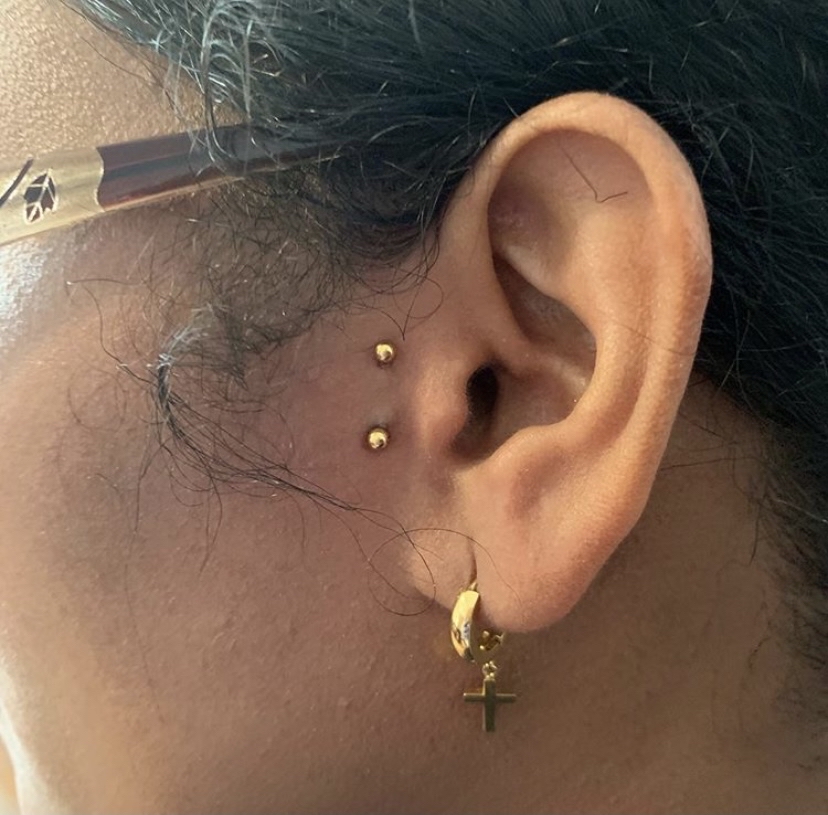 Surface Tragus Piercing