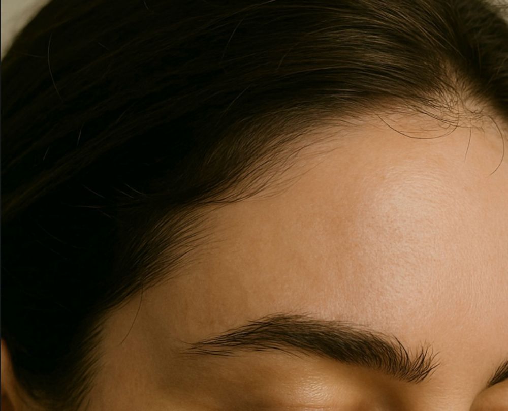 HAIRLINE FOREHEAD