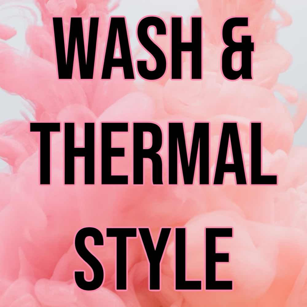 WASH & THERMAL STYLE at Ms. Laris Beauty Hair Salon in Elk Grove, CA