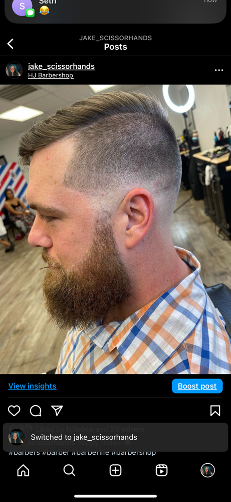 Haircut + Beard Trim at Jacaylah Winters in Carlisle, PA
