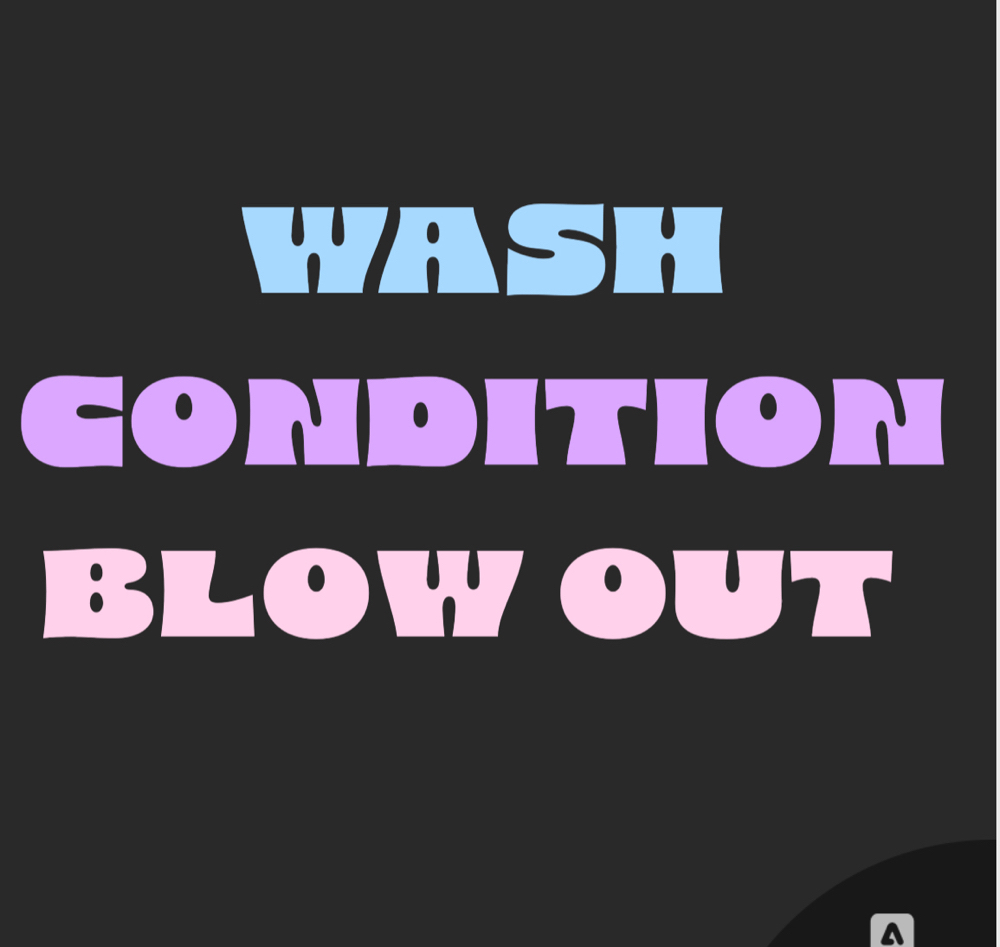 WASH, CONDITION, & BLOW OUT