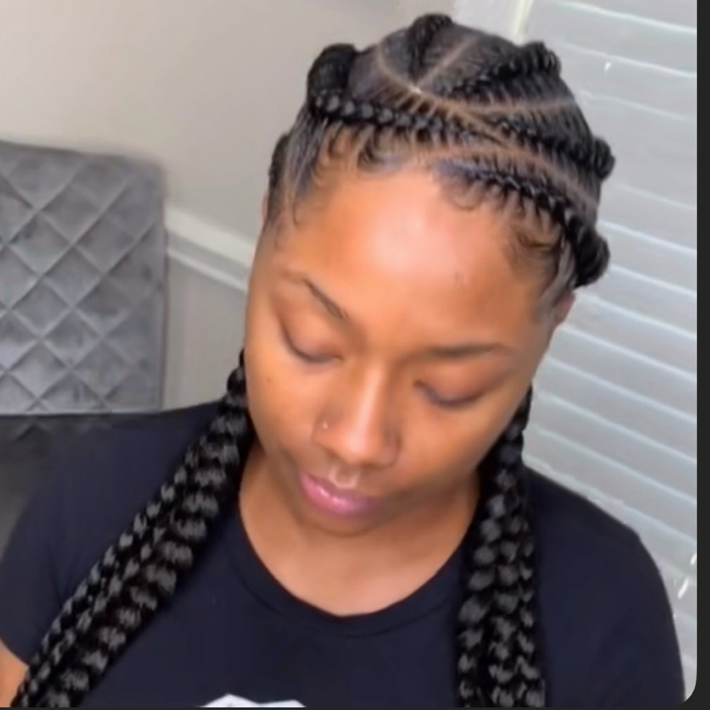 4Feed-In Braids at Glam Braids in Marietta, GA