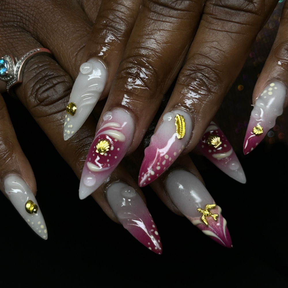 Acrylic Full Set: Long at The Nail Room by Tee in Pittsfield, MA
