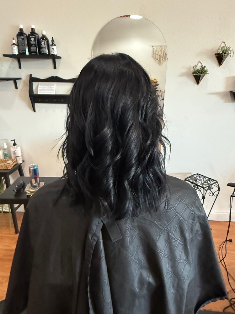 Grey Coverage/ Root Retouch at El Luna Co. Salon in Dysart, IA