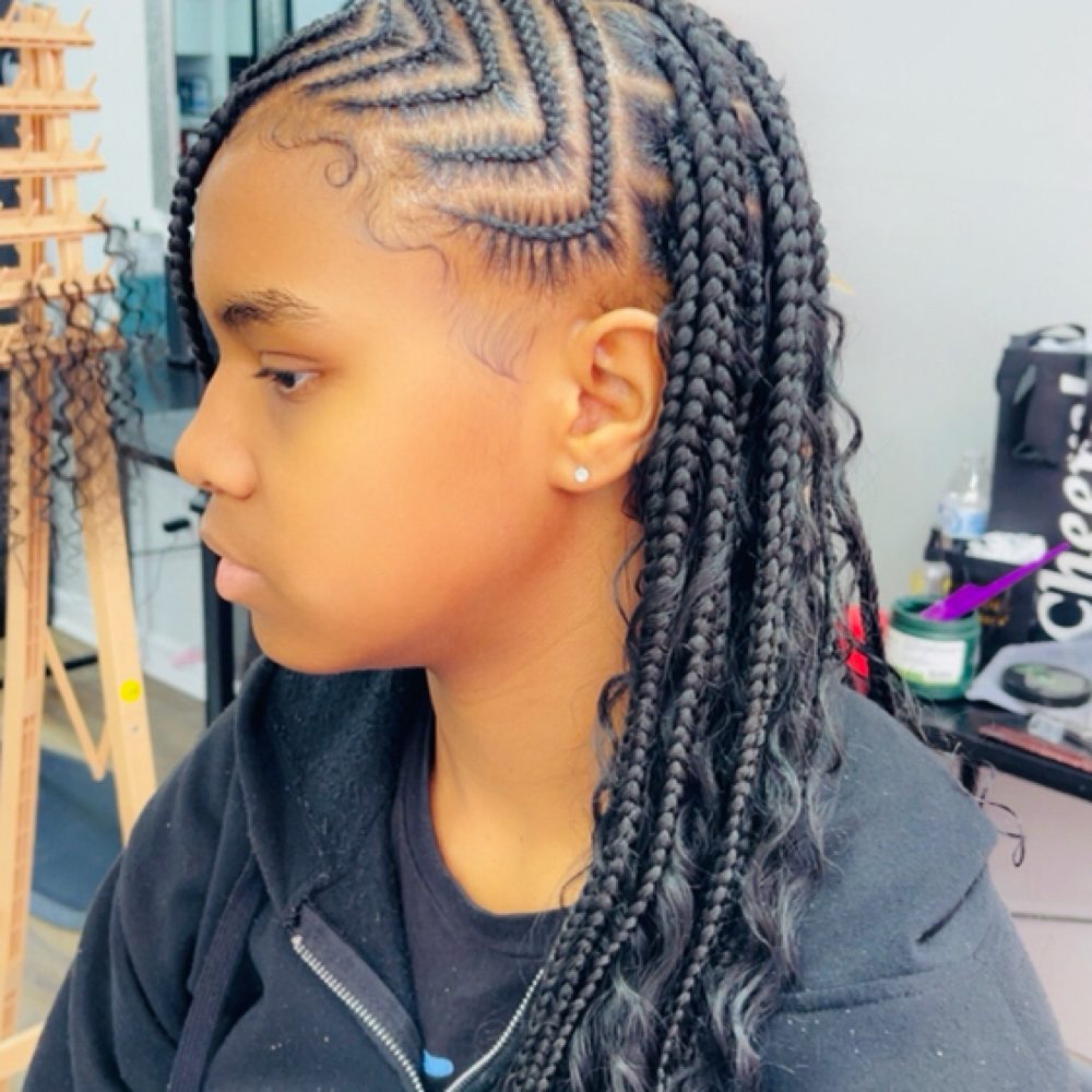 Tribal Knotless Braids at Braided,LLC in Lacrosse, VA