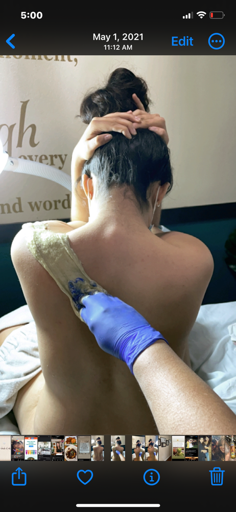 Shoulders & Half Back Sugar Wax