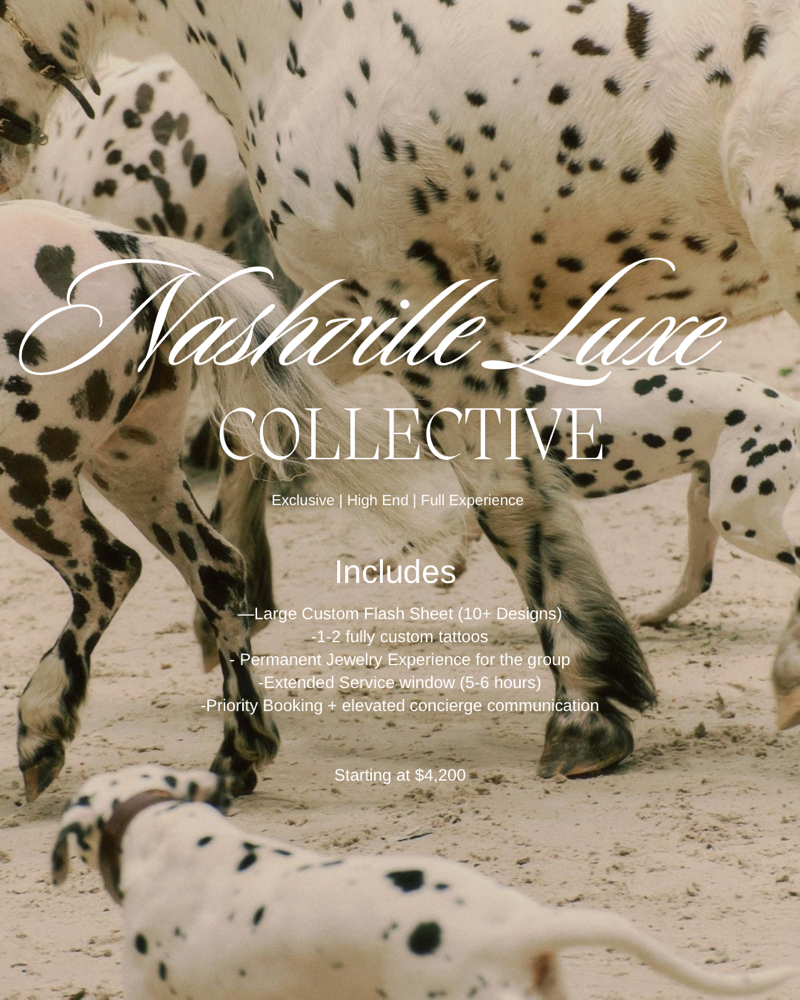 The Nashville Luxe Collective at Miss Cowboy Tattoos by Madison Kizer in Lebanon, TN