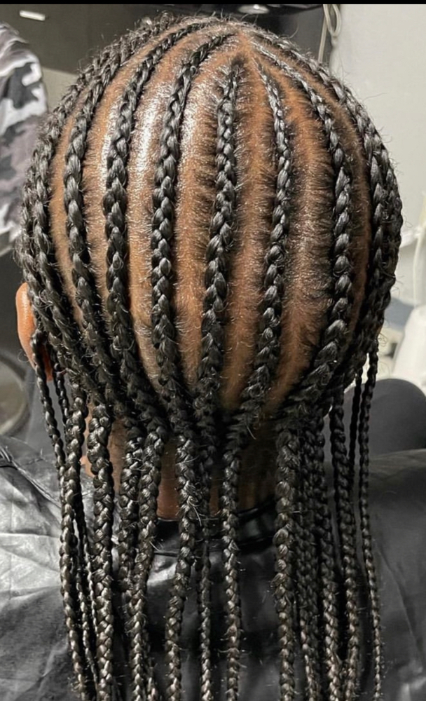 Straight Back Cornrows