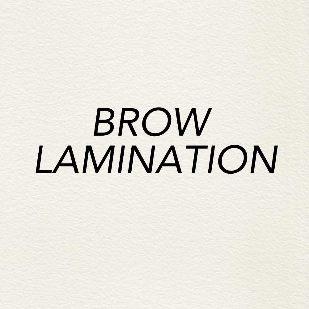 BROW LAMINATION