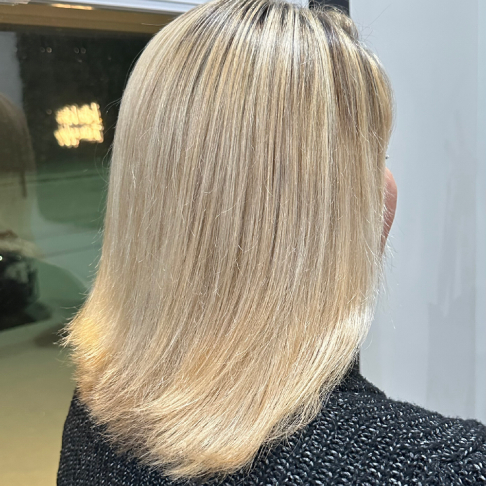 Full custom blonding at 121 Studio in Marshall, IL