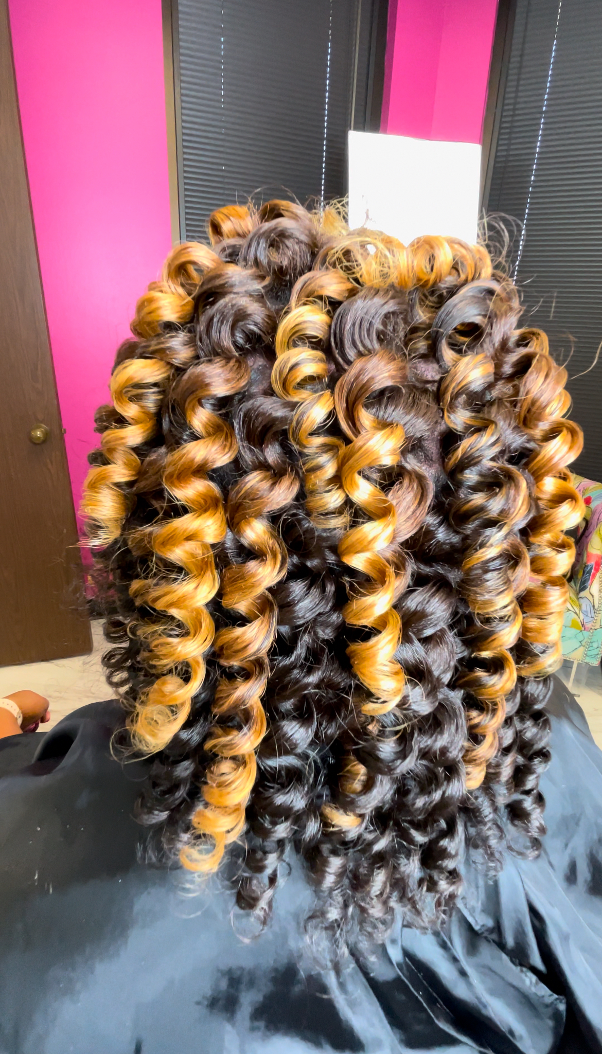 Flexirod Set on natural hair