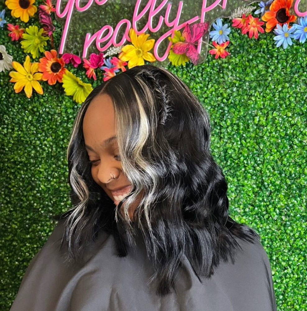 Glam Bonded Weave With Leave Out