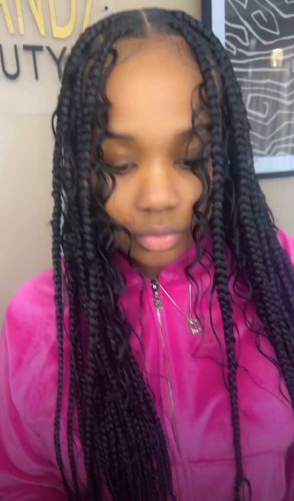 Medium Goddess Knotless (human Hair