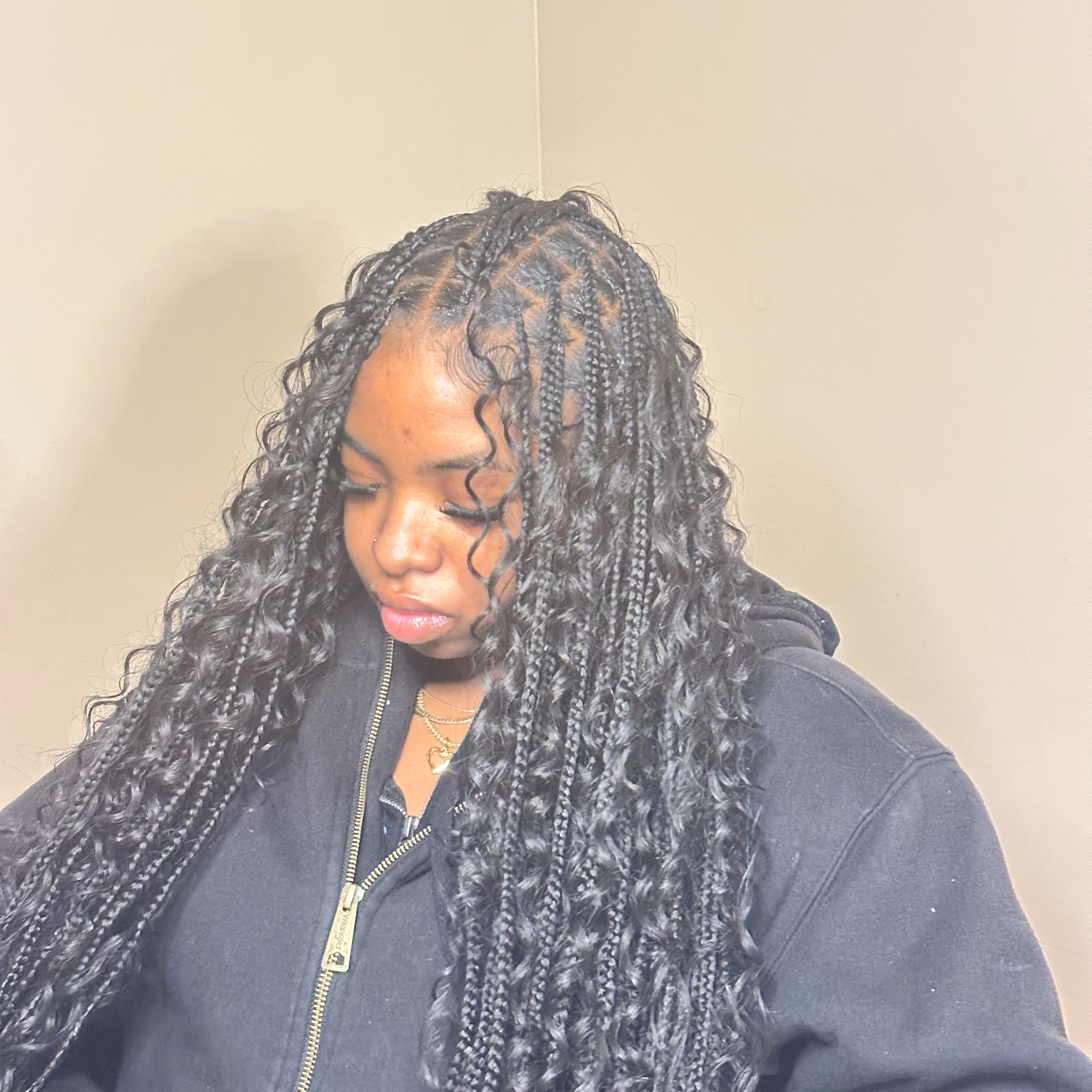 Knotless Braid with Boho at Beauty Line in Orangeburg, SC