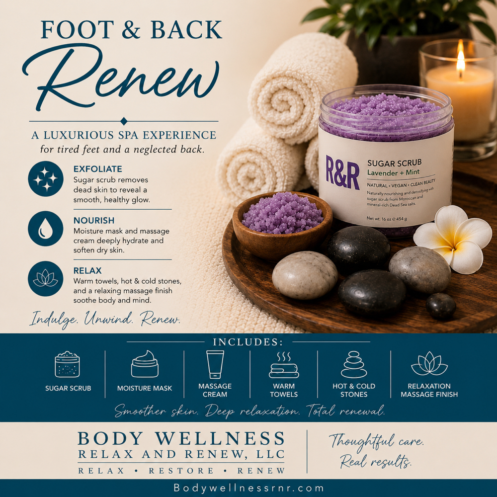Back & Foot Renew 60 at Body Wellness Relax and Renew, LLC in Wesley Chapel, FL