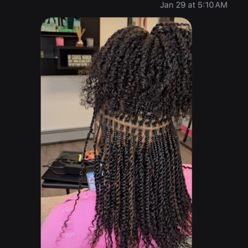 Human Hair Added Twist at Taylor’s Chair in Lancaster, TX