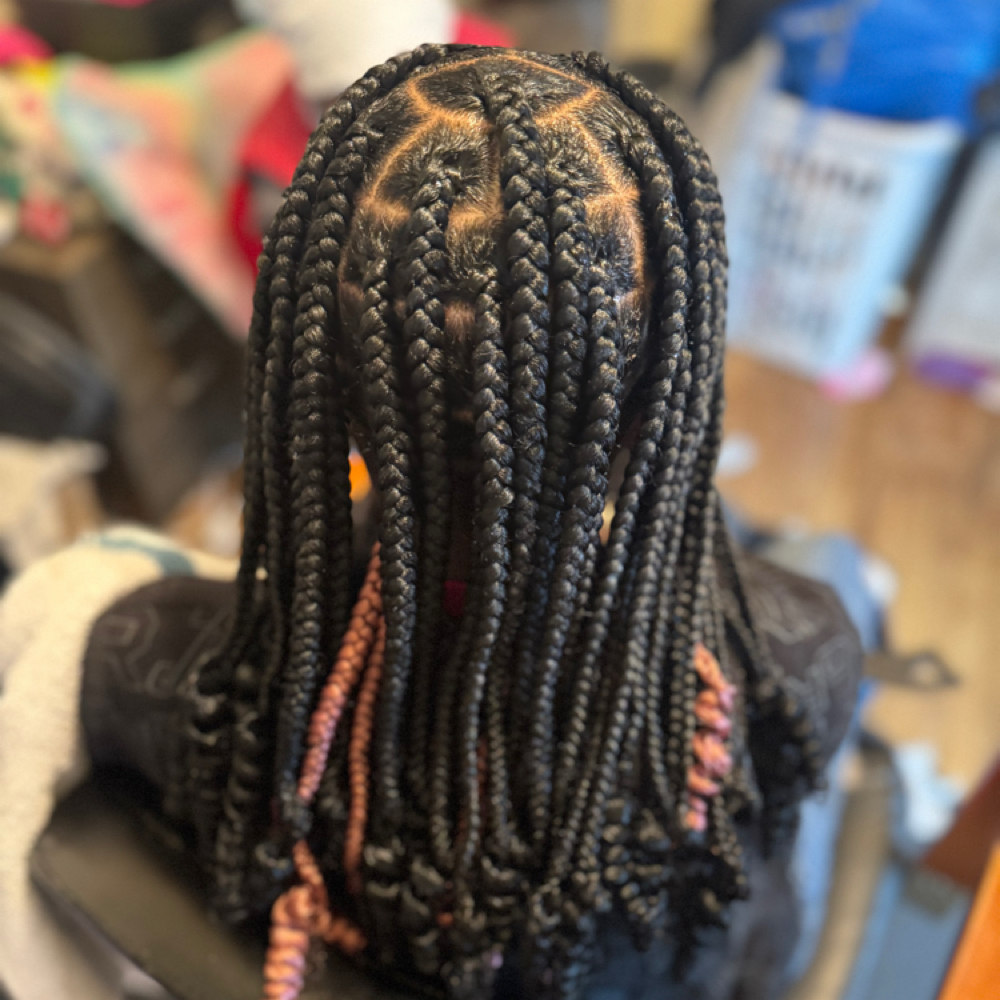 Large Knotless Braids at Bnatural Hair Studio in Richmond, VA