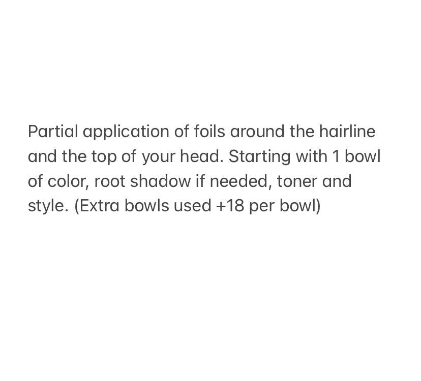 Partial Highlight, Gloss + Style