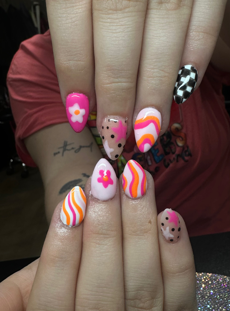 Acrylic Full set-Medium