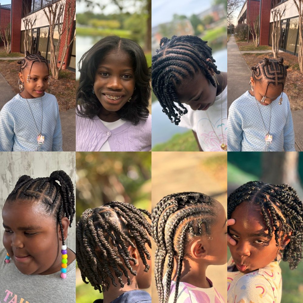 Kids Braids (ages 6-10) at AB STYLEZ in High Point, NC