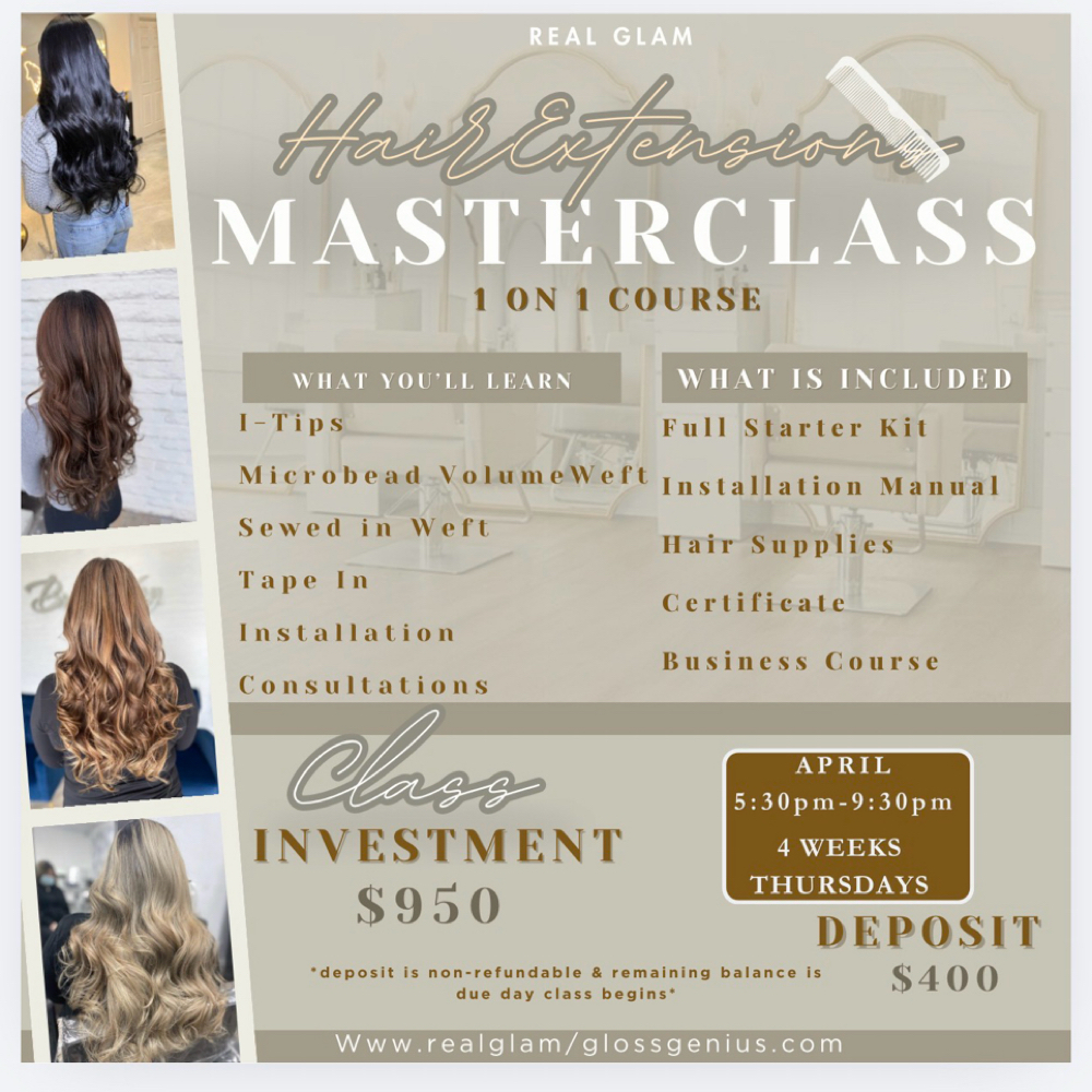 EXTENSIONS COURSE at Real Glam in Vista, CA