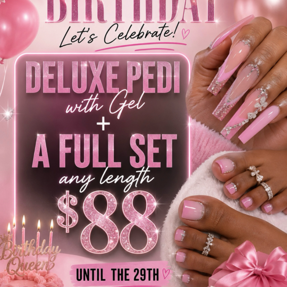 Suga Birthday special at SugaBuga Glam in Cleveland, OH