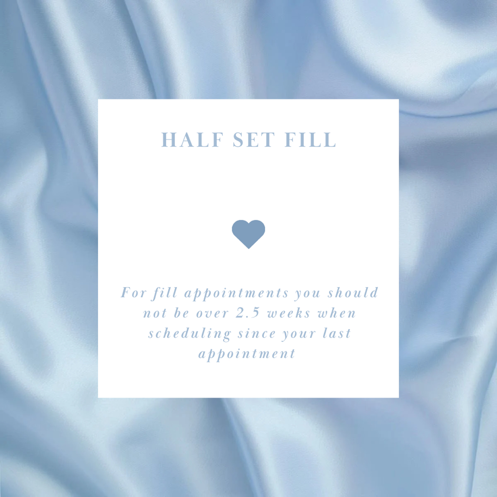 Half lash set fill at Lash w Nikki in Clovis, CA