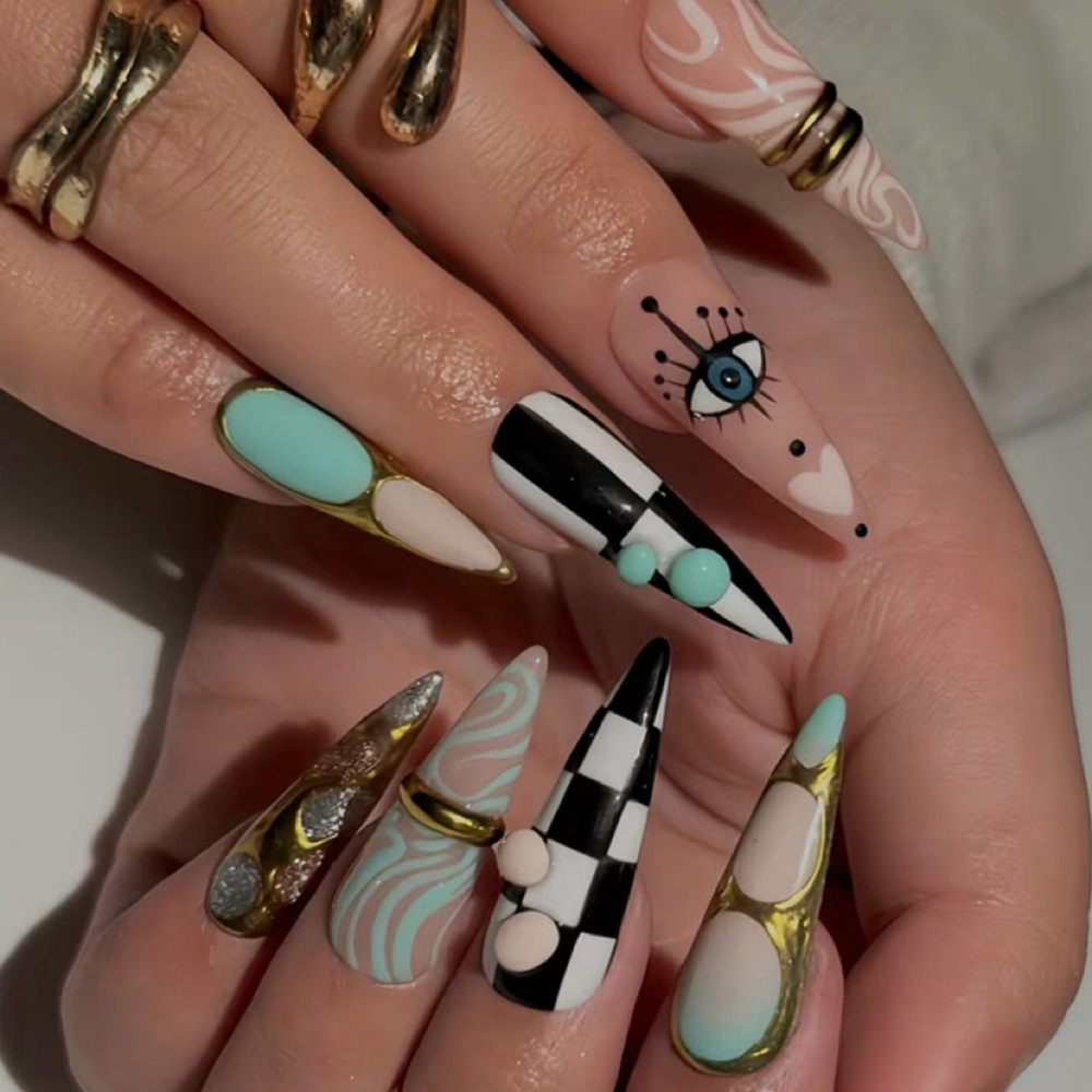 Detailed Nail Art (10 Fingers) at Ambertipz in Raleigh, NC