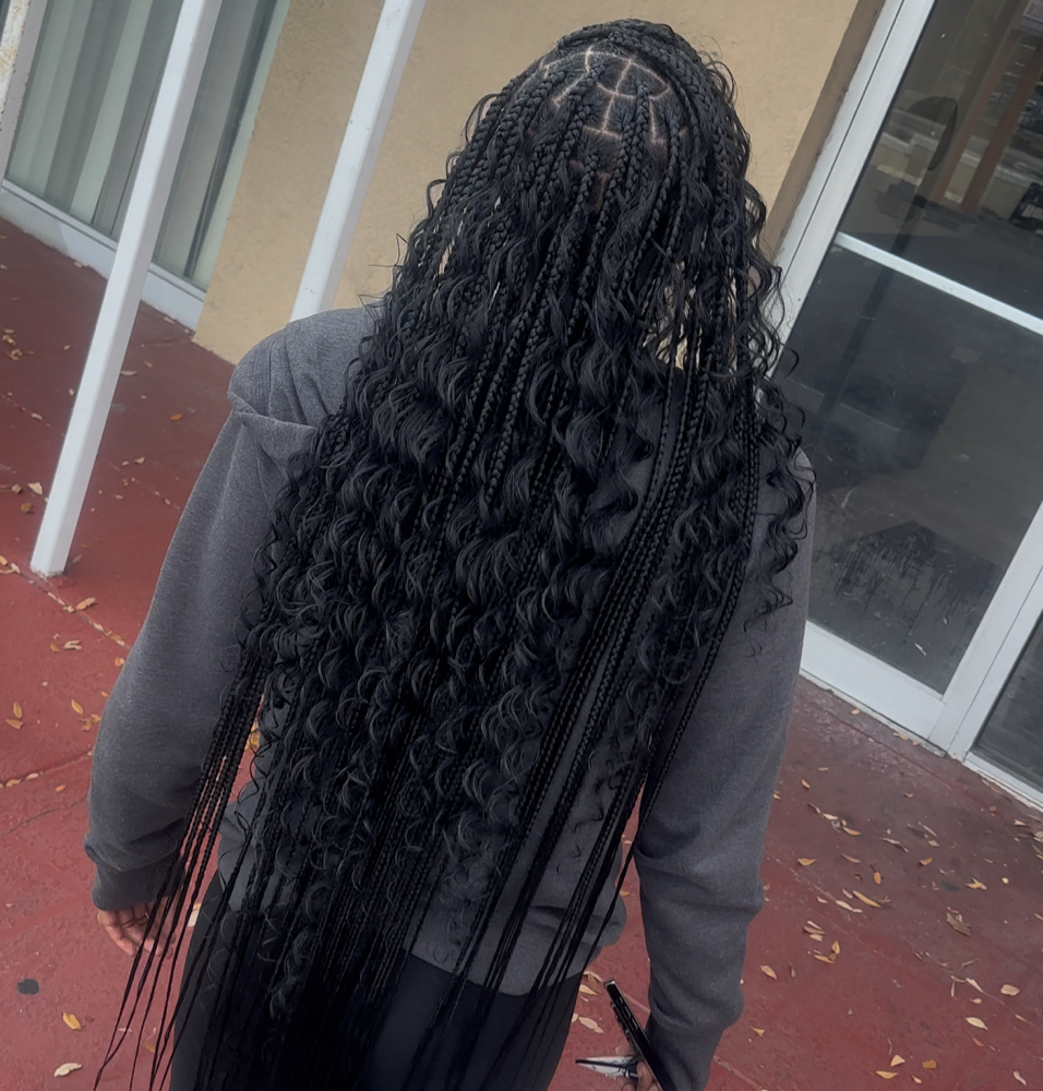 Medium Knotless Braids(WaistLength)